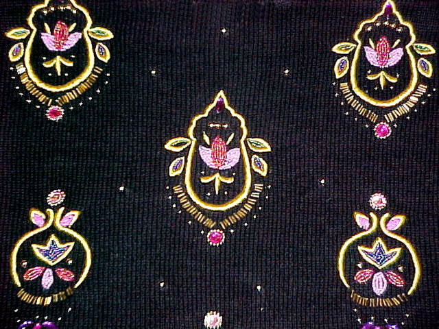 Not so Ugly Christmas Sweater Victoria Jones Beaded Ornamental Sweater sz M Not so Ugly Christmas Sweater