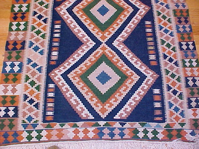 Persian Wool Kilim Carpet Hand Woven Rug