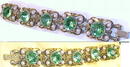 CHUNKY BRACELET Florenza Bracelet Green Glass Stones