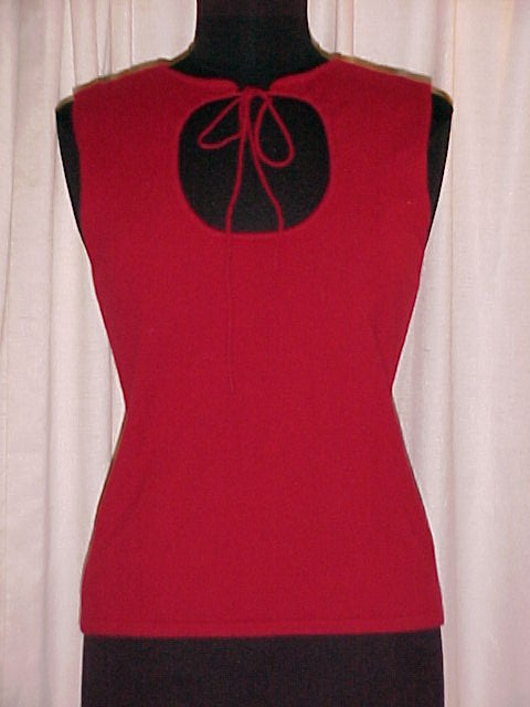 Drawstring Front dark red Cashmere Sweater * PRICE REDUCED !**