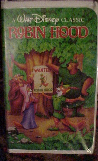 Walt Disney's Classic Robin Hood Video on VHS FREE SHIPPING~WITHIN THE USA~