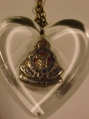 WWI Sweet Heart Necklace Royal Canadian Corps
