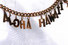 Vintage Hawaii Souvenir Letter Bracelet -Aloha Hawaii