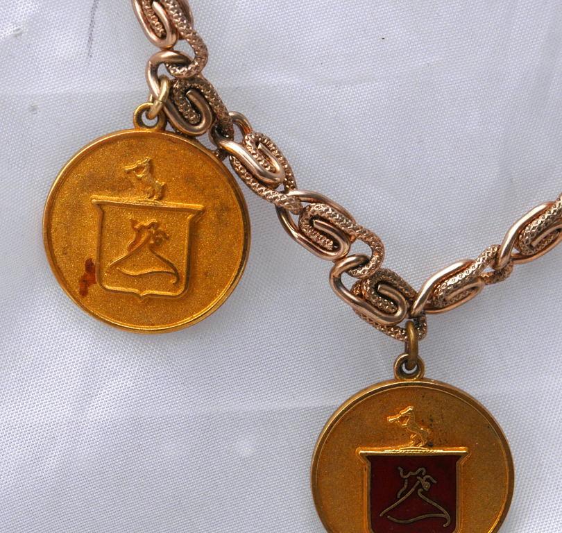 Arthur Murray Ball Room Dance Awards Charm Bracelet , Sterling, Copper and Gold