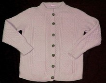 Irish Fisherman Cardigan Sweater from Cork Ireland