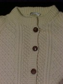Irish Fisherman Cardigan Sweater from Cork Ireland