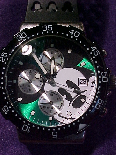 Mickey Mouse Chronograph Watch Unusual Big Face