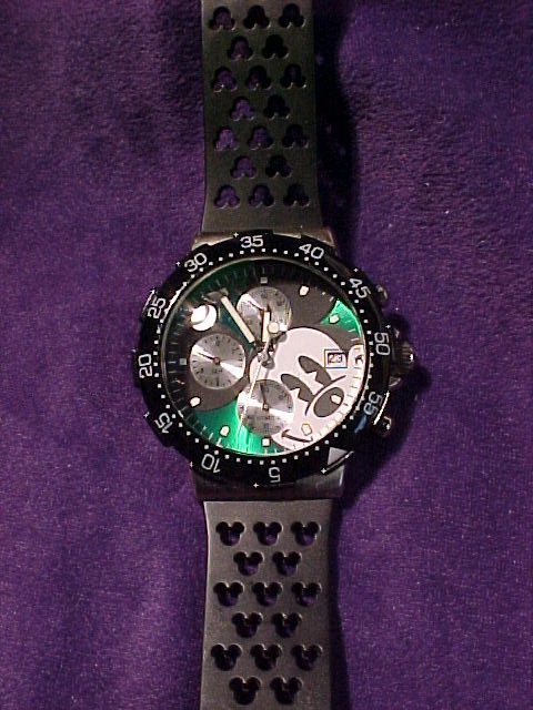 Mickey Mouse Chronograph Watch Unusual Big Face
