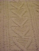 Irish Fisherman Clan HandKnit Sweater Fancy Chevrons