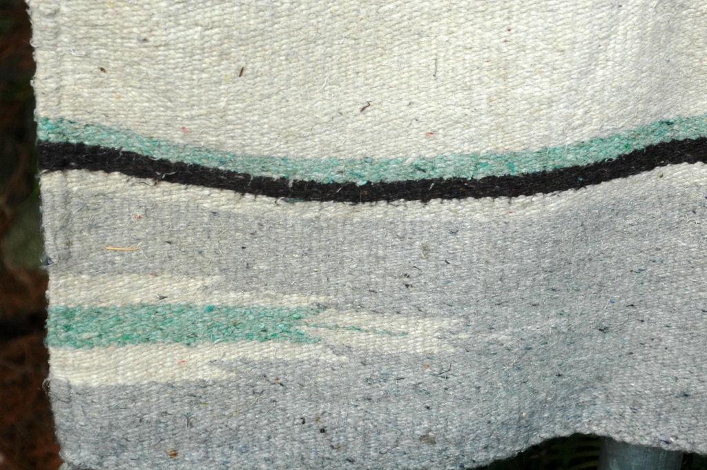 Navajo Wool Rug Hand Woven Double Saddle Blanket