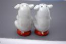 Adorable Pigs Salt Pepper Shakers Pottery Ceramic