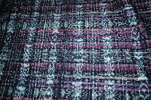 Ikat Frabric Purple Black and White Hand Woven in Guatemala Alta Verapaz Region Purple and black Per Yard