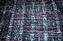 Ikat Frabric Purple Black and White Hand Woven in Guatemala Alta Verapaz Region Purple and black Per Yard