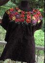 Huipil from Quetzaltenango Region of Guatemala Hand Woven and Embroidered