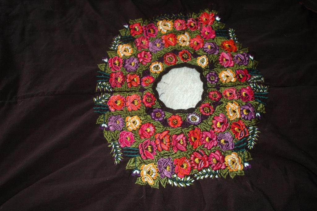 Huipil from Quetzaltenango Region of Guatemala Hand Woven and Embroidered
