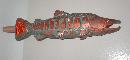 Red Hook CopperHook King Salmon shaped Beer Tap Handle.