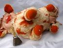Rushton Rubber Face Dairy Cow with Bell, Vintage Rare Plush Toy