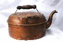 Large 19th C. Canadian Copper Tea Kettle
