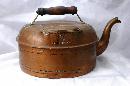 Large 19th C. Canadian Copper Tea Kettle