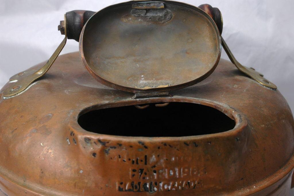 Large 19th C. Canadian Copper Tea Kettle
