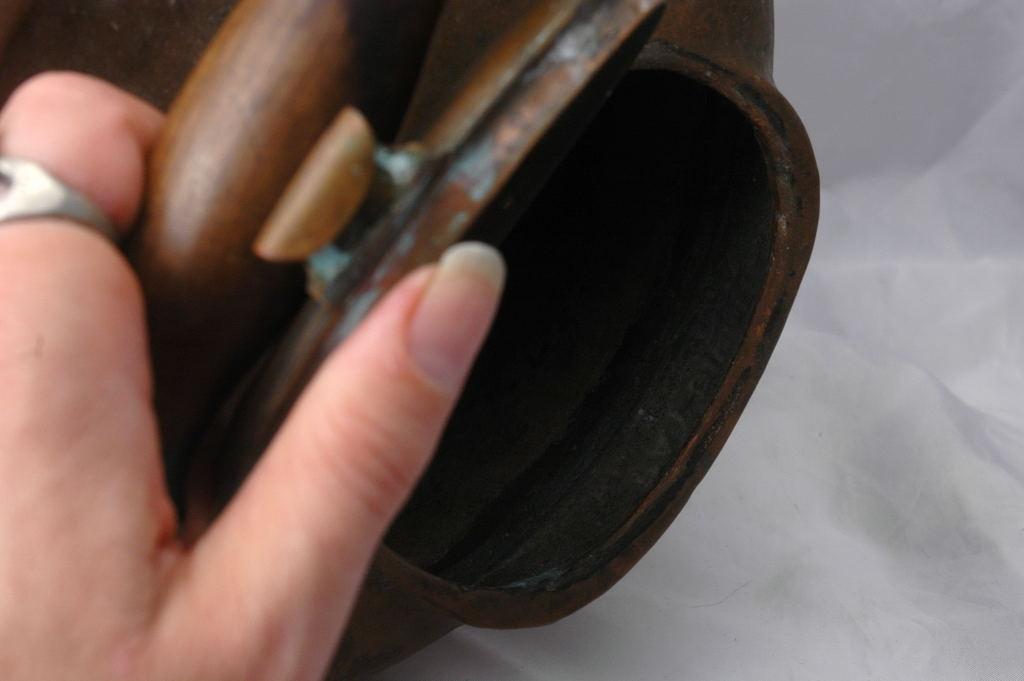 Large 19th C. Canadian Copper Tea Kettle