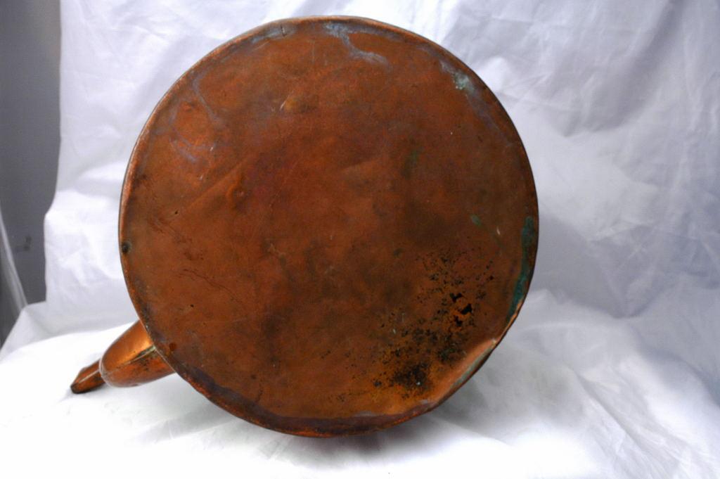 Large 19th C. Canadian Copper Tea Kettle