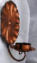 Gregorian Hand Hammered Copper Wall Sconce Candle Holder