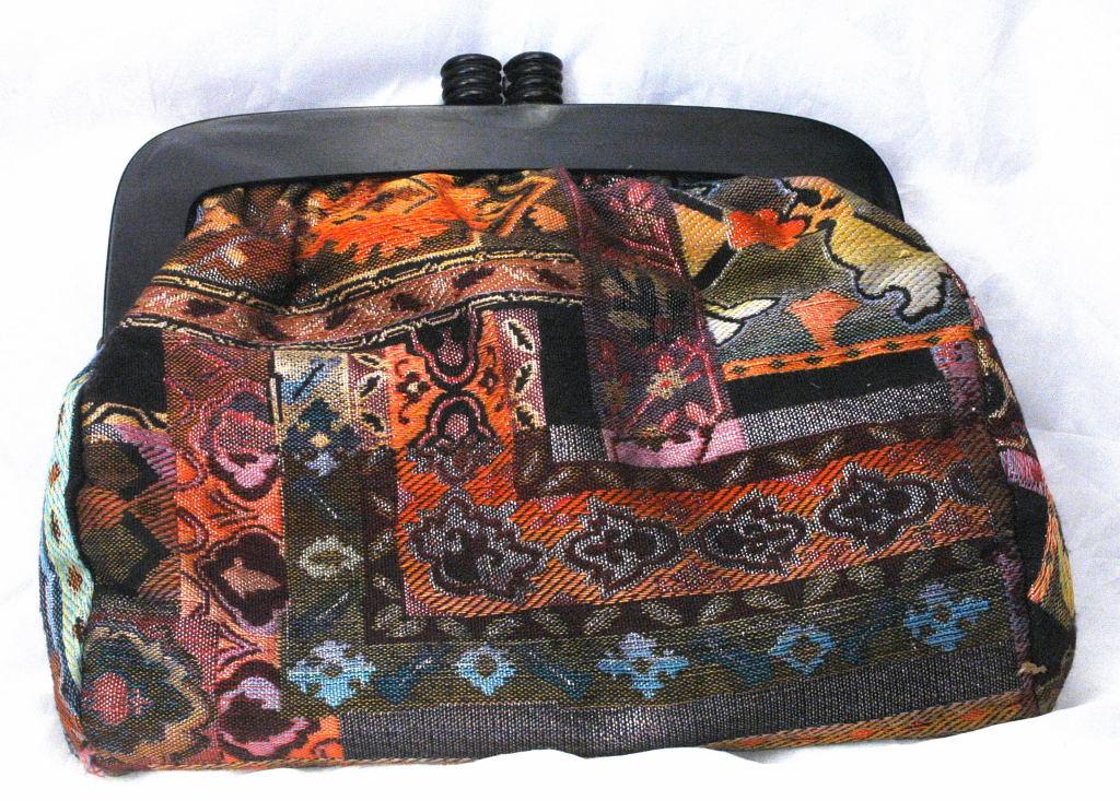 Italian Tapestry Clutch Purse