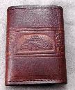 N.W. Native American Leather Tri Fold Wallet