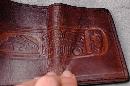 N.W. Native American Leather Tri Fold Wallet
