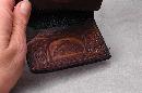 N.W. Native American Leather Tri Fold Wallet