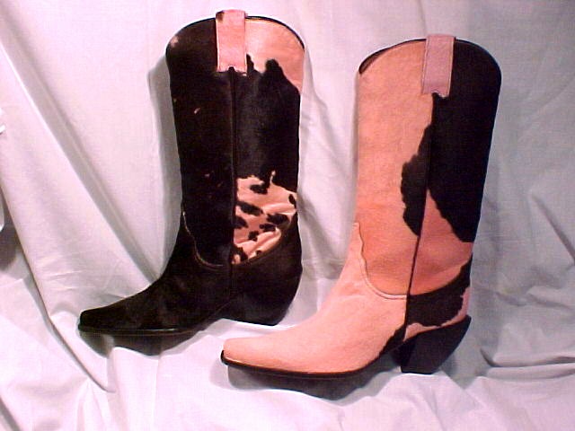 Donald J. Pliner Pink Brown Pony Hair Boots 8