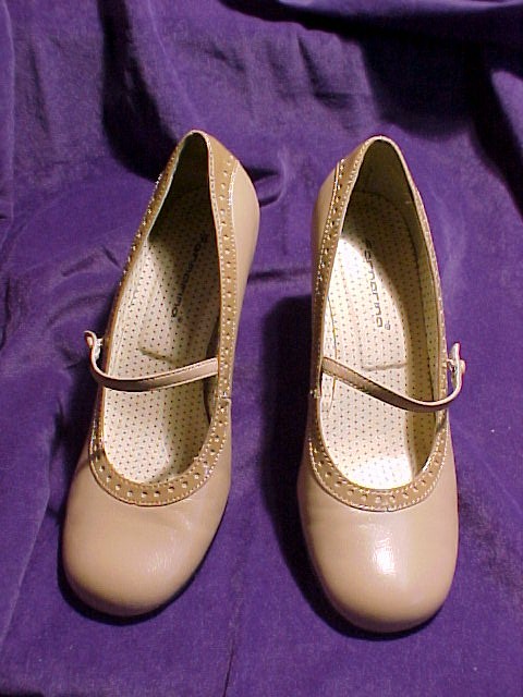 Fornarina Beige Mary Jane Spectator Pumps Shoes