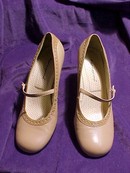 Fornarina Beige Mary Jane Spectator Pumps Shoes