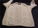 Authentic Wool Irish Fisherman's Knit Cardigan Sweater