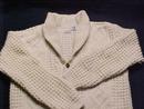 Authentic Wool Irish Fisherman's Knit Cardigan Sweater