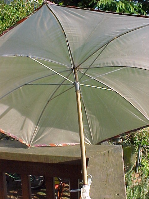 Lucite Cat Handled Child's Umbrella Vintage