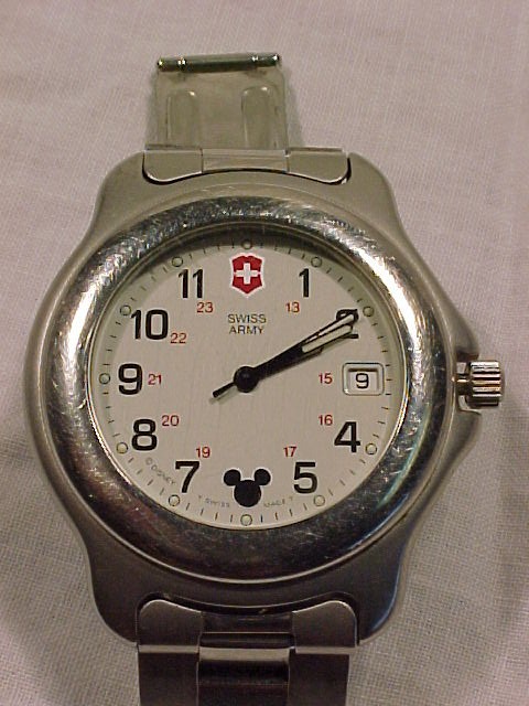 Rare Swiss Army Mickey Mouse Watch WR 330 Ft.