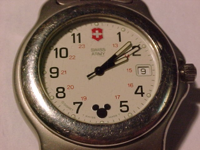 Rare Swiss Army Mickey Mouse Watch WR 330 Ft.