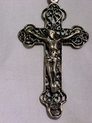 Sterling Silver Cucifix , Large Intricate