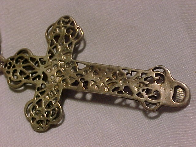 Sterling Silver Cucifix , Large Intricate
