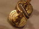 Old Mustard Seed Cuff Link with Bible passage