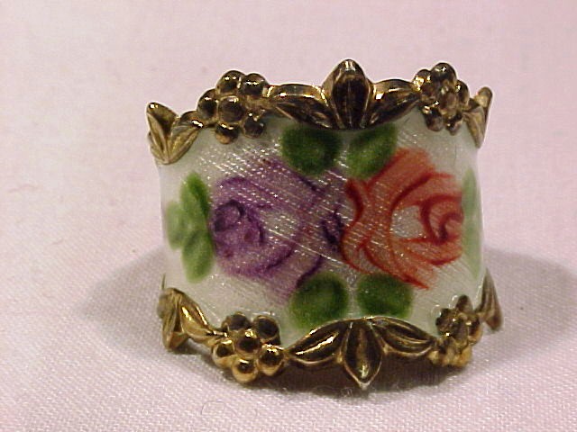 Roses in Guilloche & Sterling Ring