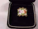 Roses in Guilloche & Sterling Ring