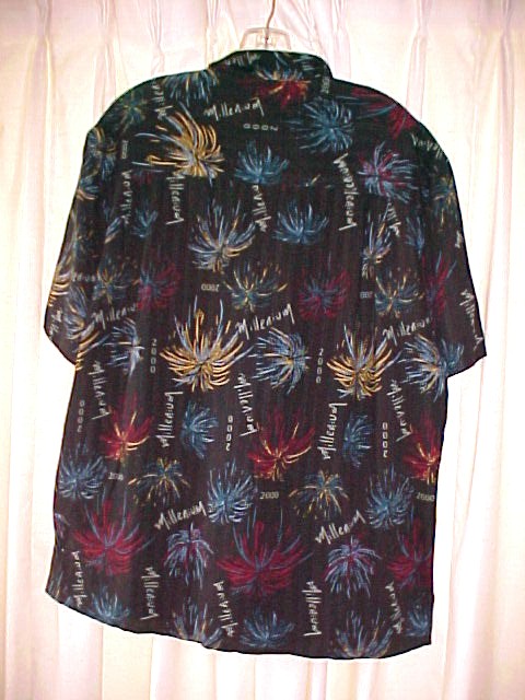 Millenium 2000 Shirt sz Med 100 % Rayon
