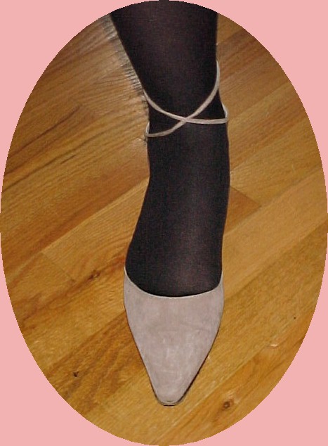 Ann Klein Beige Suede Pumps with Ankle straps 8