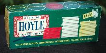 Vintage Plastic Hoyle Poker Chip in Original Box
