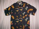 Tiki Bar Cocktail Shirt 100 % Rayon Size Med *PRICE REDUCTION*
