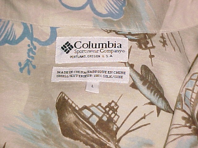 Hawaiian Fishing Charter Print Silk Shirt By
