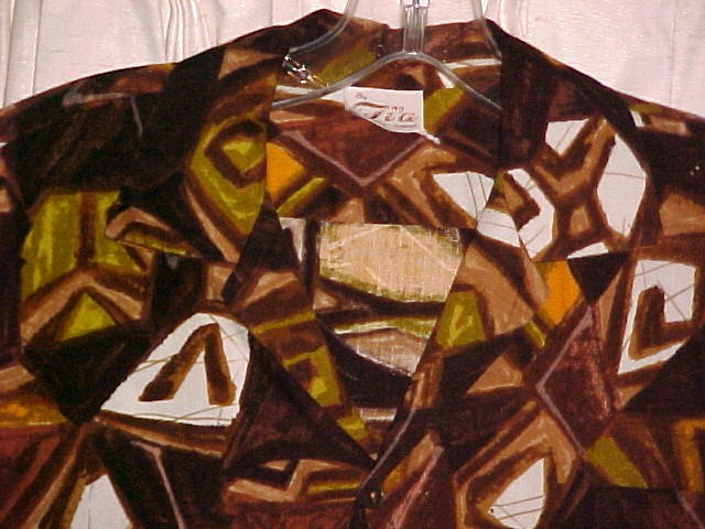 Retro Mod Abstract Hawaiian Tiki Shirt